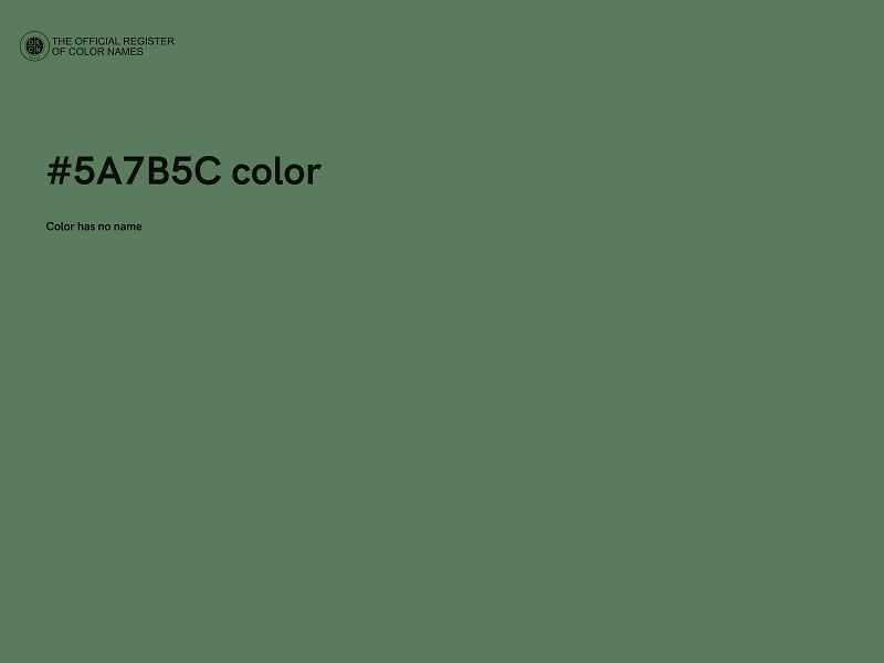 #5A7B5C color image