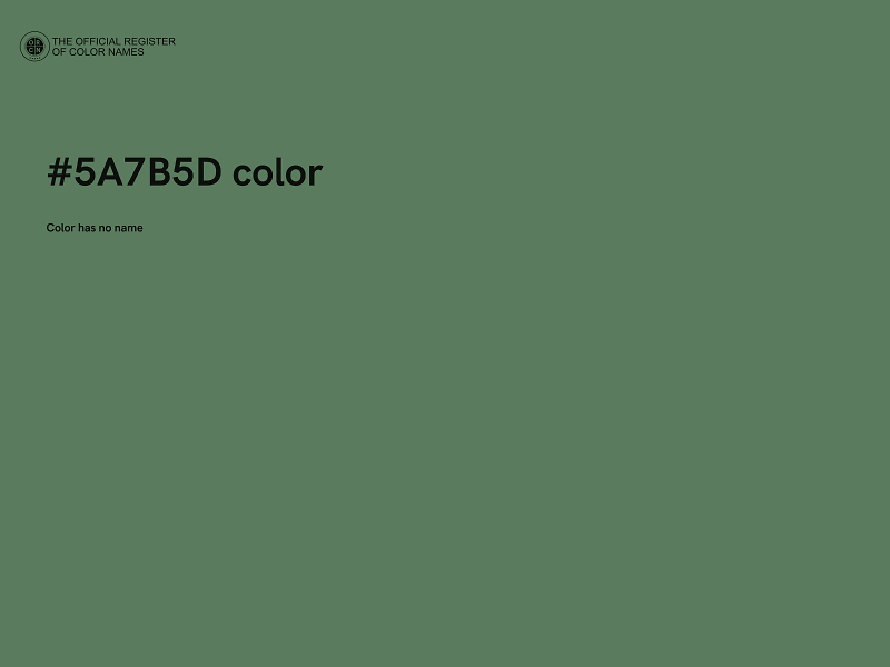 #5A7B5D color image