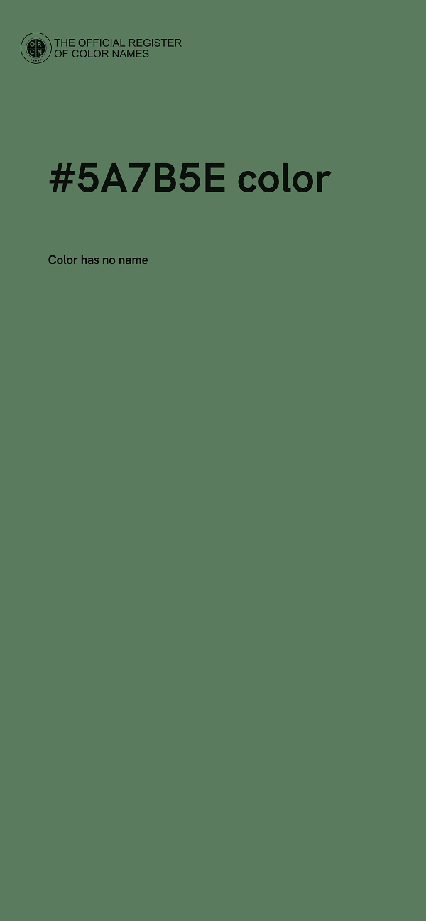 #5A7B5E color image