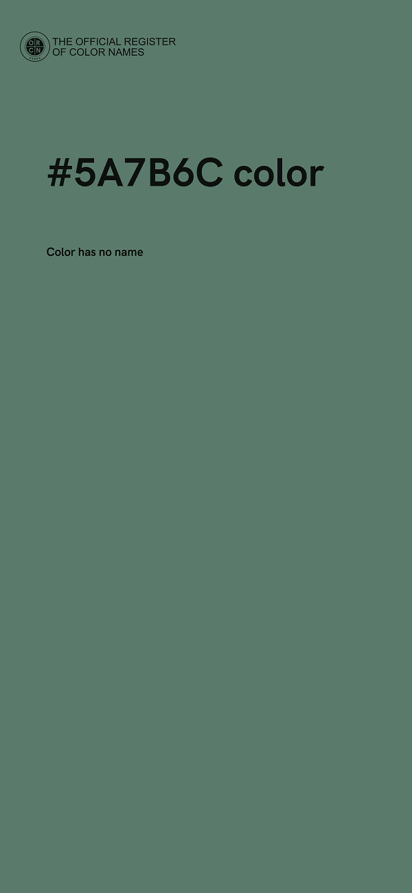 #5A7B6C color image
