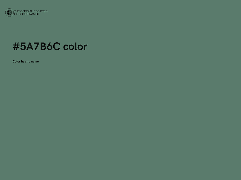 #5A7B6C color image