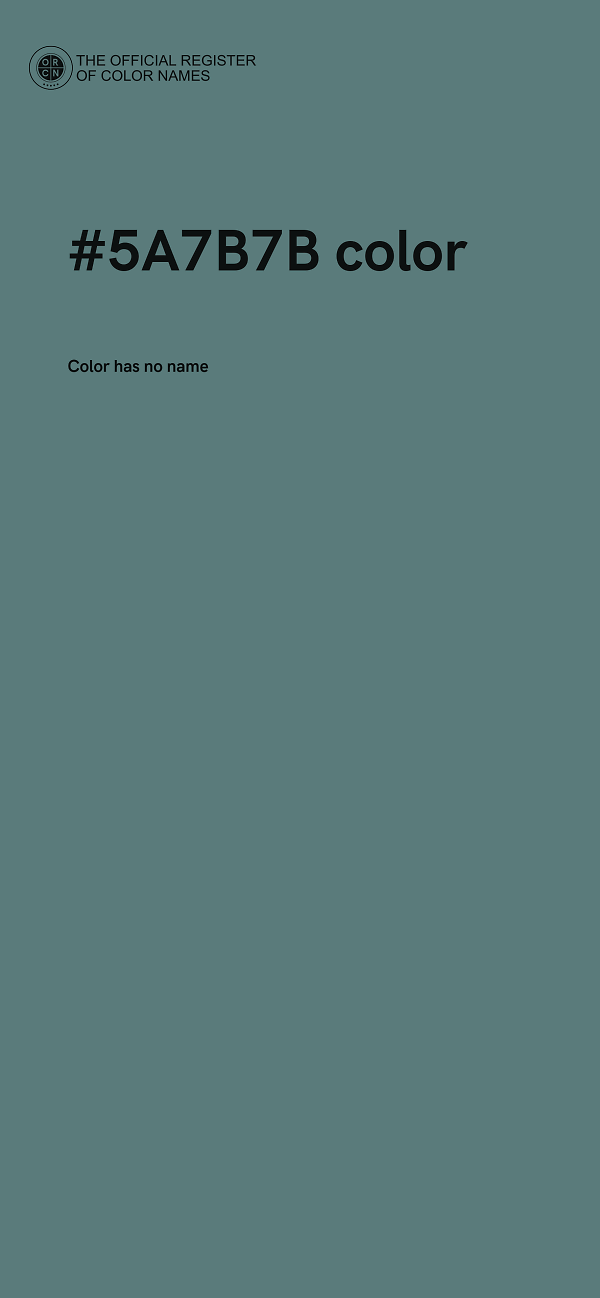 #5A7B7B color image