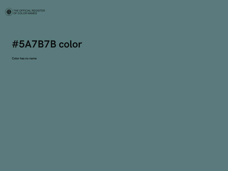 #5A7B7B color image
