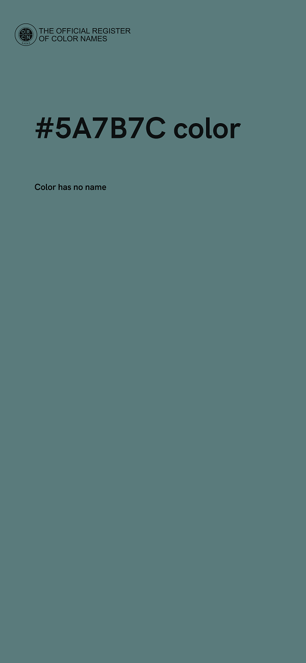 #5A7B7C color image