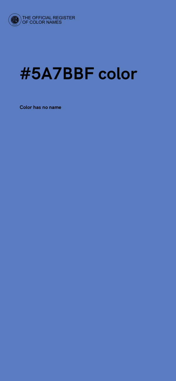 #5A7BBF color image