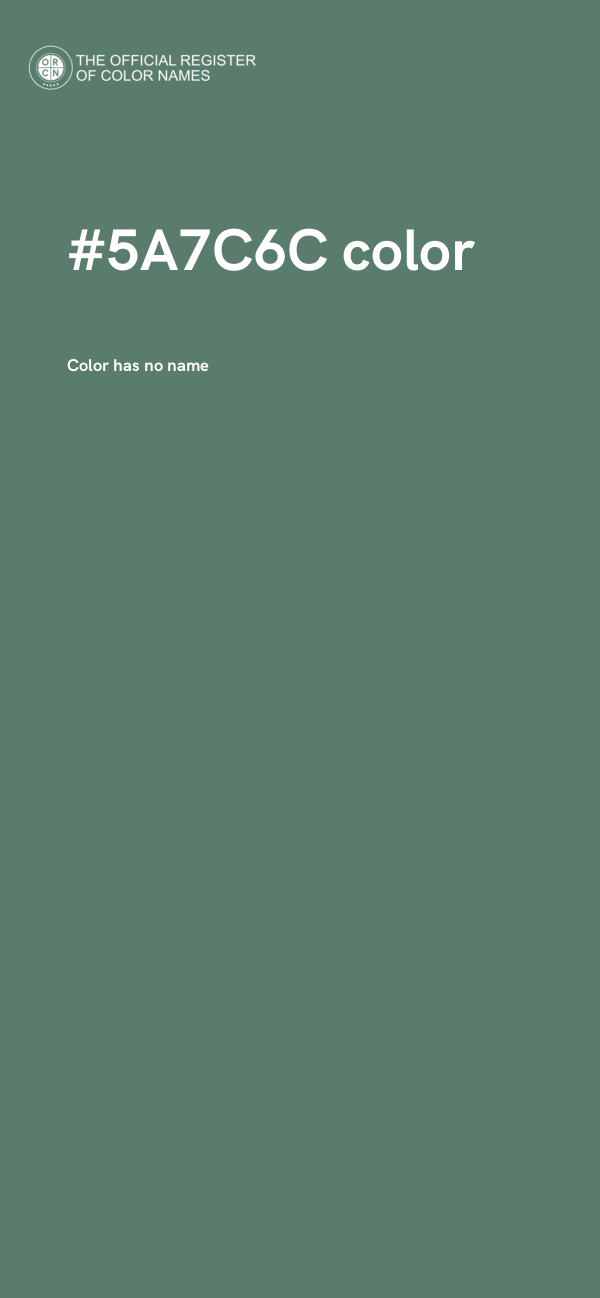 #5A7C6C color image