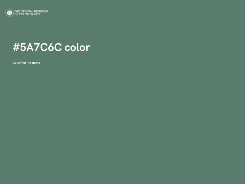 #5A7C6C color image