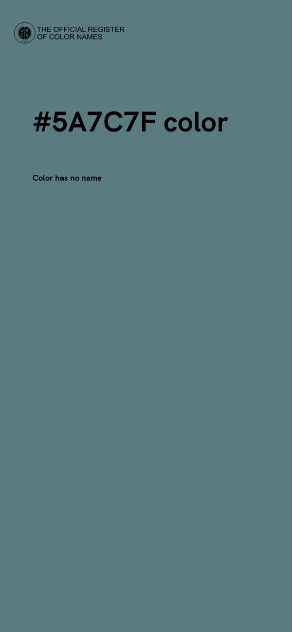 #5A7C7F color image