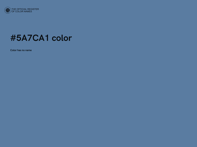 #5A7CA1 color image