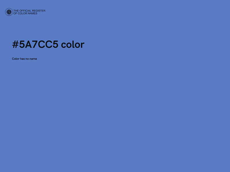 #5A7CC5 color image