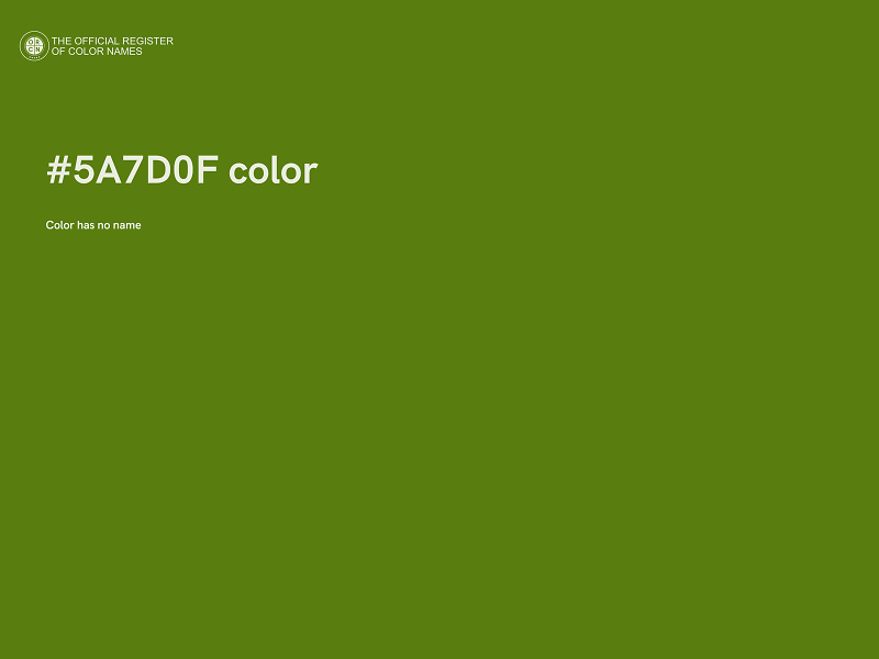 #5A7D0F color image