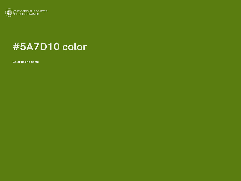 #5A7D10 color image