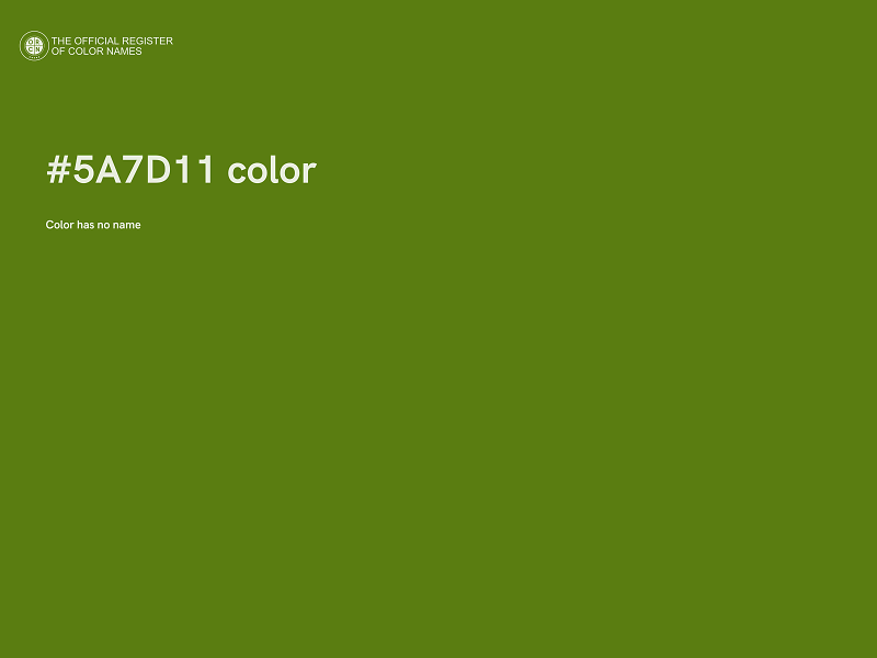 #5A7D11 color image