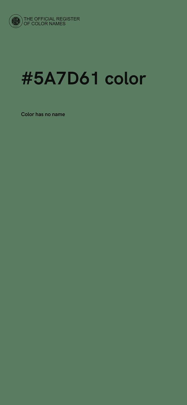 #5A7D61 color image