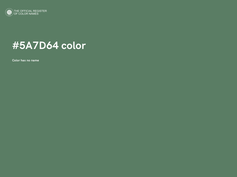 #5A7D64 color image
