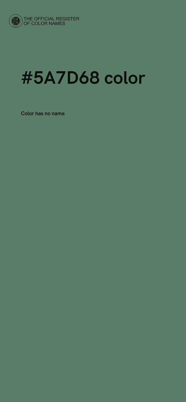 #5A7D68 color image