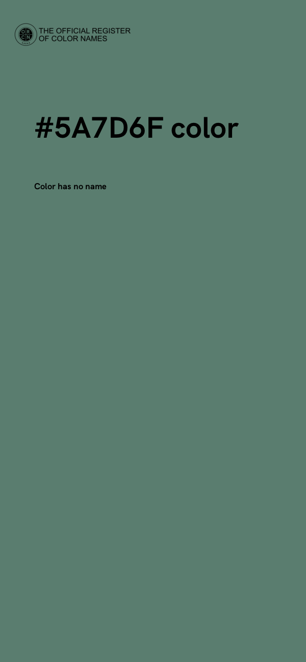 #5A7D6F color image