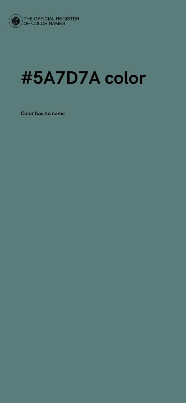 #5A7D7A color image
