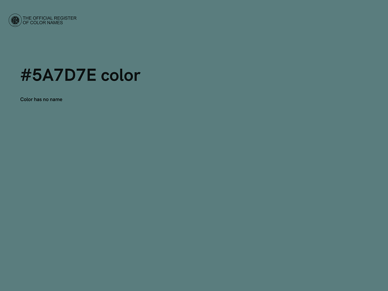 #5A7D7E color image