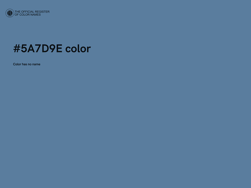 #5A7D9E color image