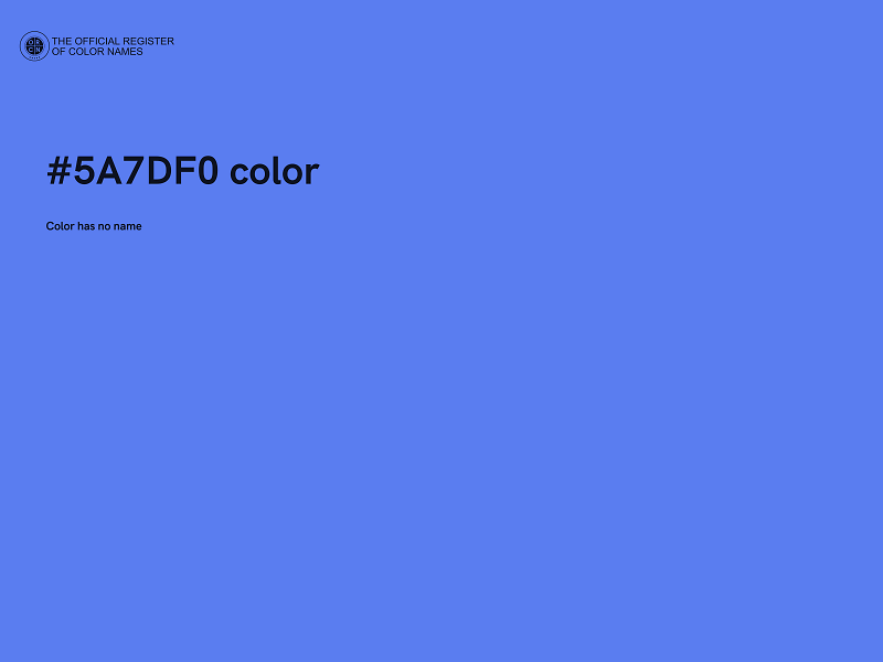 #5A7DF0 color image