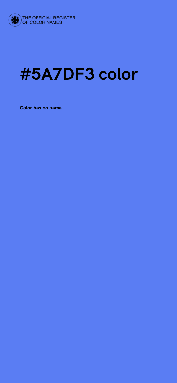 #5A7DF3 color image