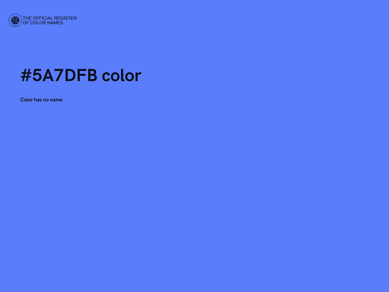 #5A7DFB color image