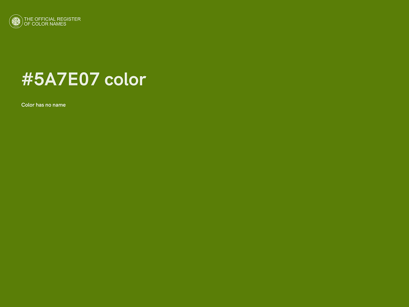 #5A7E07 color image