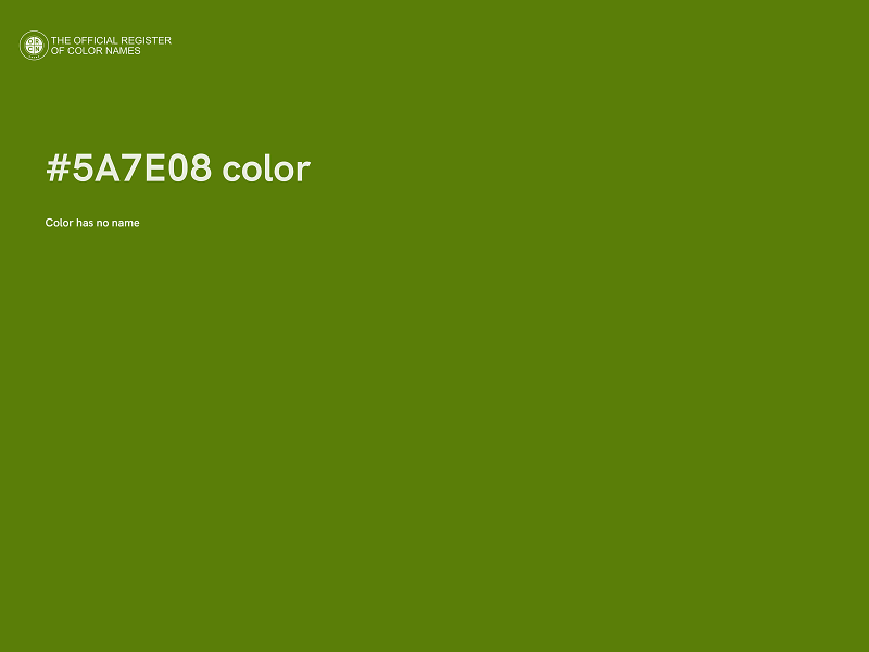 #5A7E08 color image