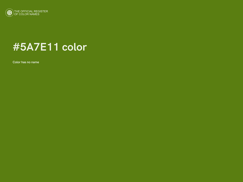 #5A7E11 color image