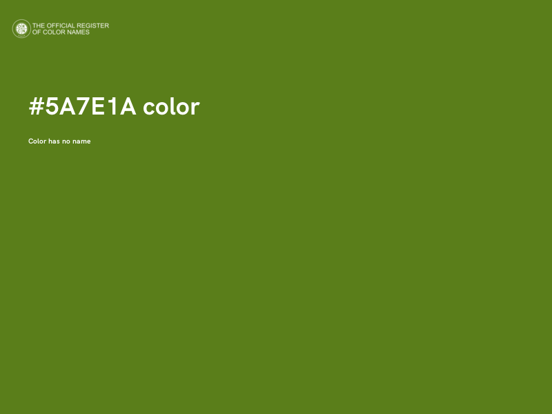 #5A7E1A color image