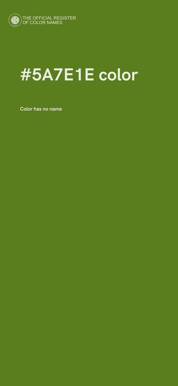 #5A7E1E color image