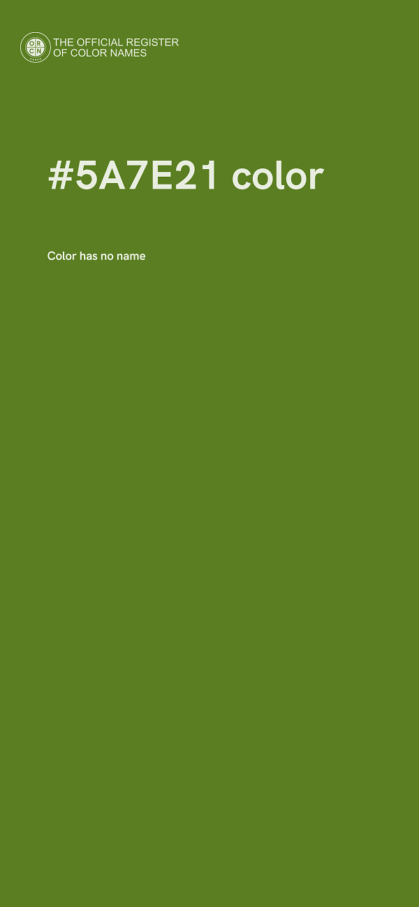 #5A7E21 color image