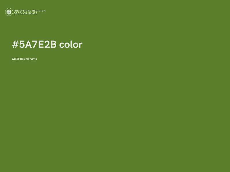 #5A7E2B color image