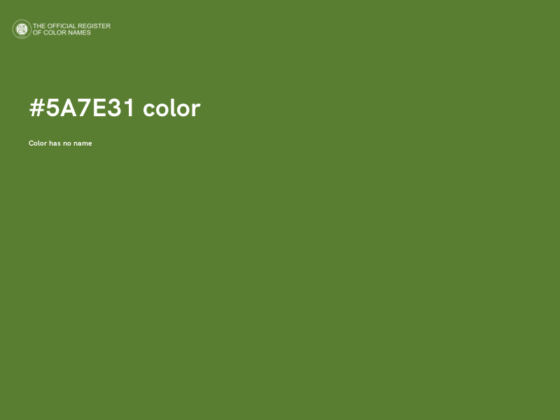 #5A7E31 color image