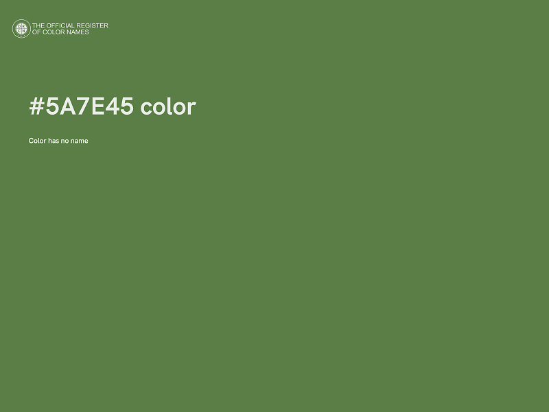 #5A7E45 color image