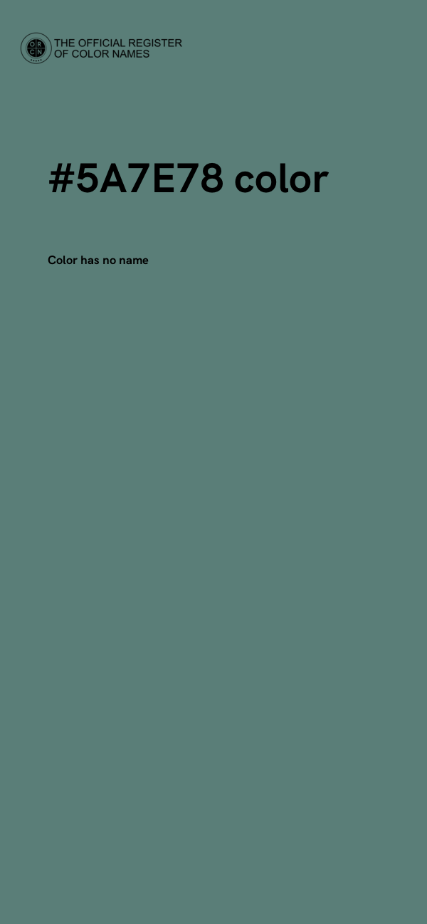 #5A7E78 color image