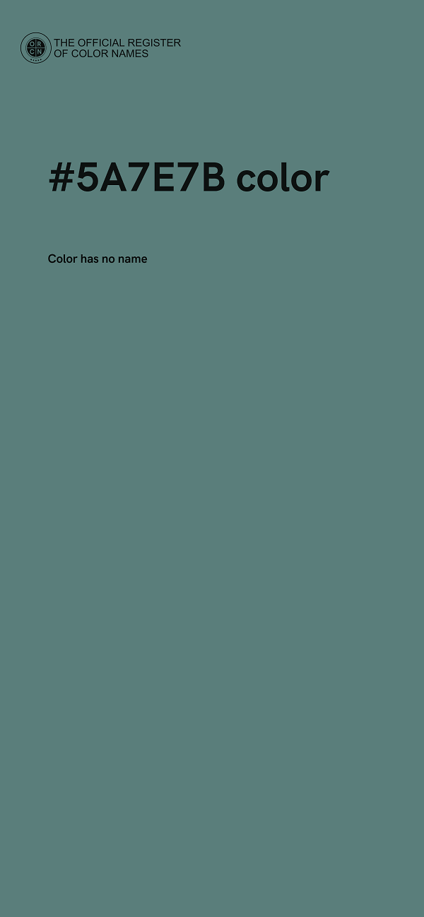 #5A7E7B color image