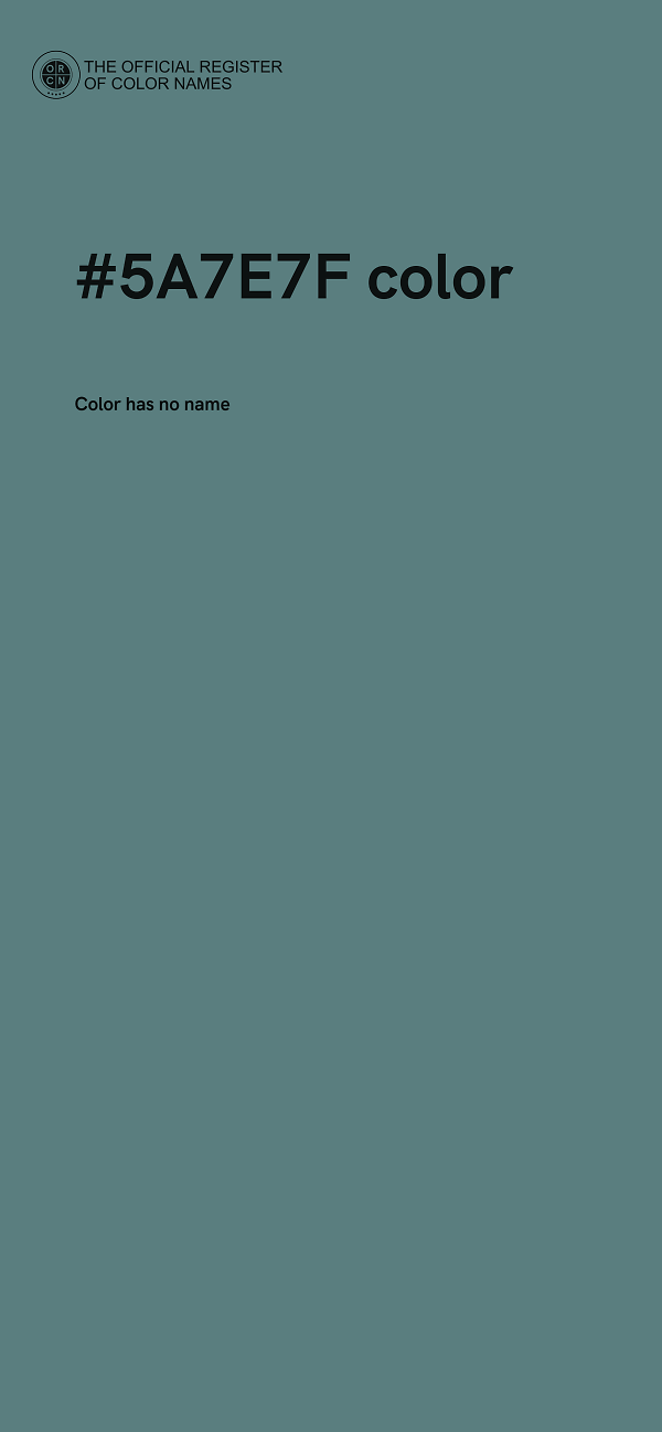 #5A7E7F color image