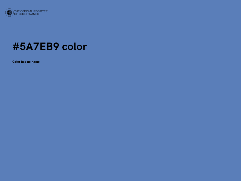 #5A7EB9 color image