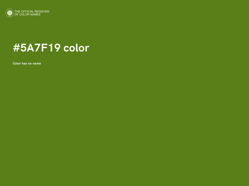 #5A7F19 color image