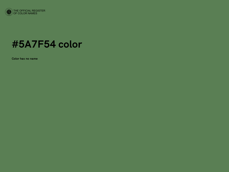 #5A7F54 color image