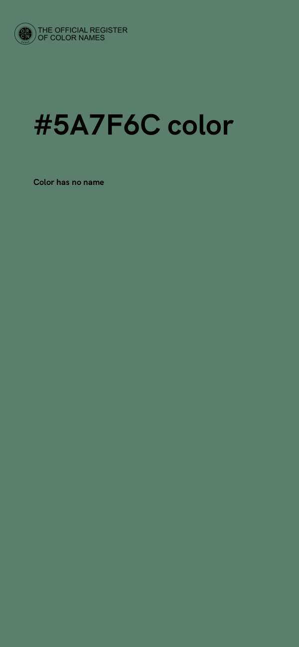 #5A7F6C color image