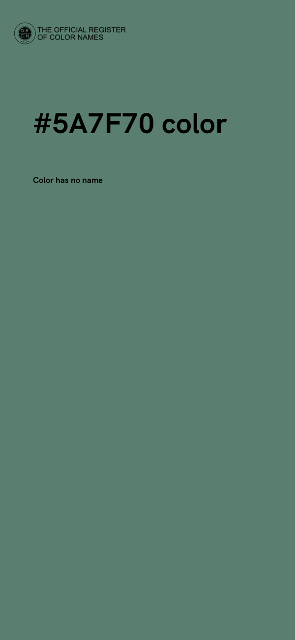 #5A7F70 color image