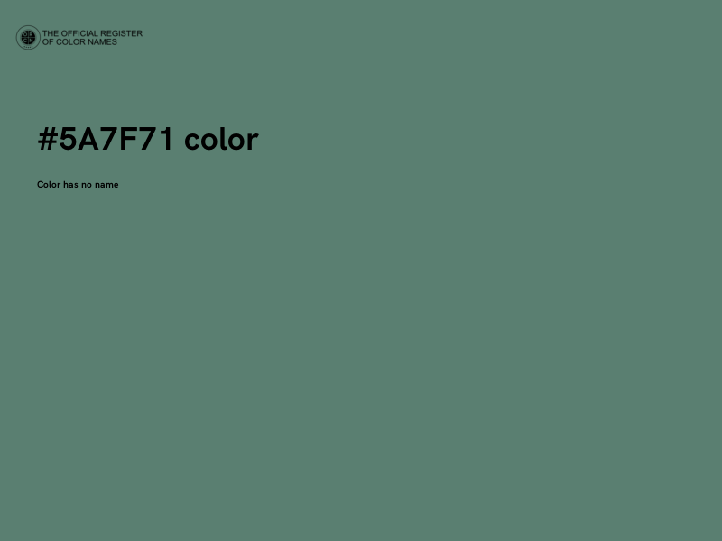 #5A7F71 color image