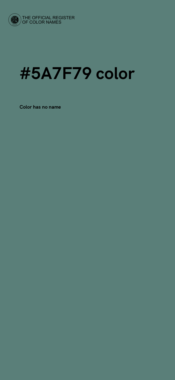 #5A7F79 color image