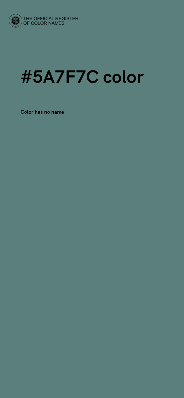 #5A7F7C color image