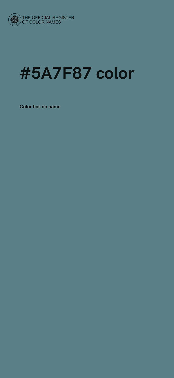 #5A7F87 color image