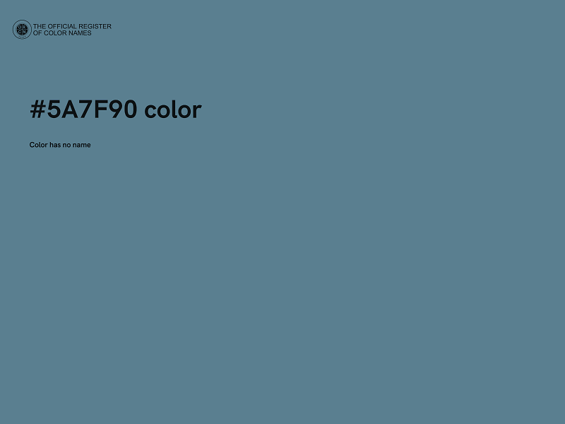 #5A7F90 color image