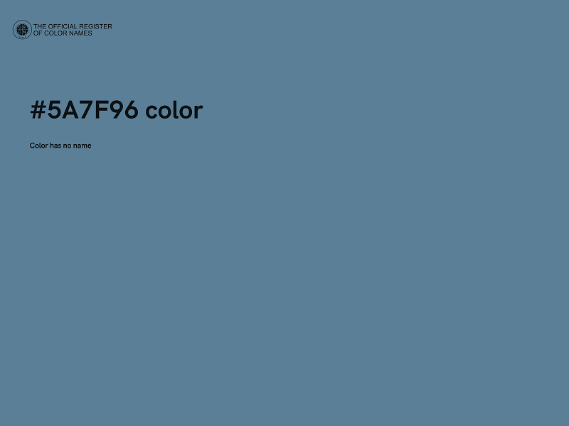 #5A7F96 color image